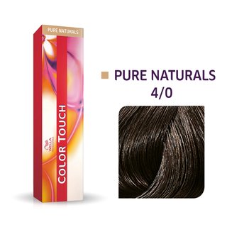 Wella Professionals Color Touch Pure Naturals coloración demi-permanente profesional efecto multidimensional 4/0 60 ml