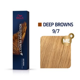 Wella Professionals Koleston Perfect Me+ Deep Browns color de cabello permanente profesional 9/7 60 ml