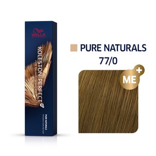 Wella Professionals Koleston Perfect Me+ Pure Naturals color de cabello permanente profesional 77/0 60 ml